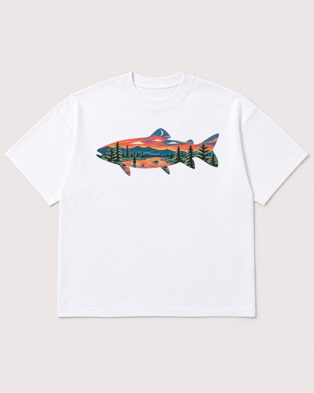 Mockup Boxy Heavyweight Tee White product