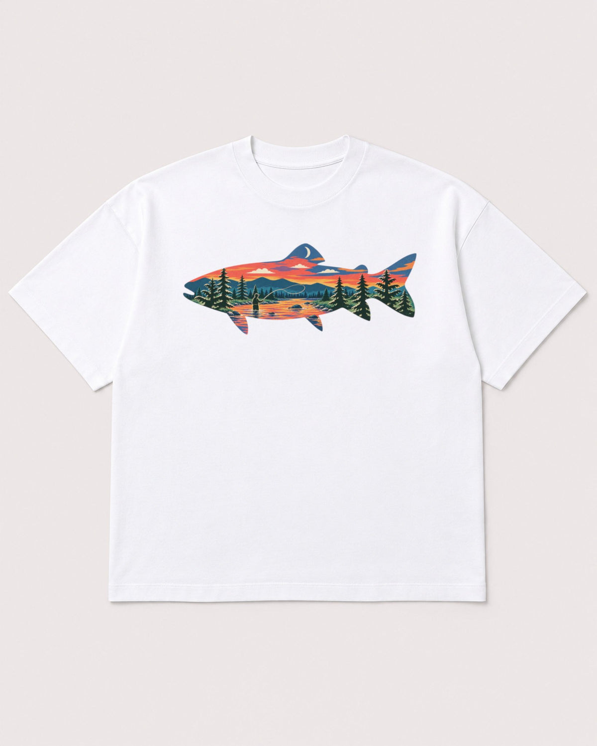 Mockup Boxy Heavyweight Tee White product