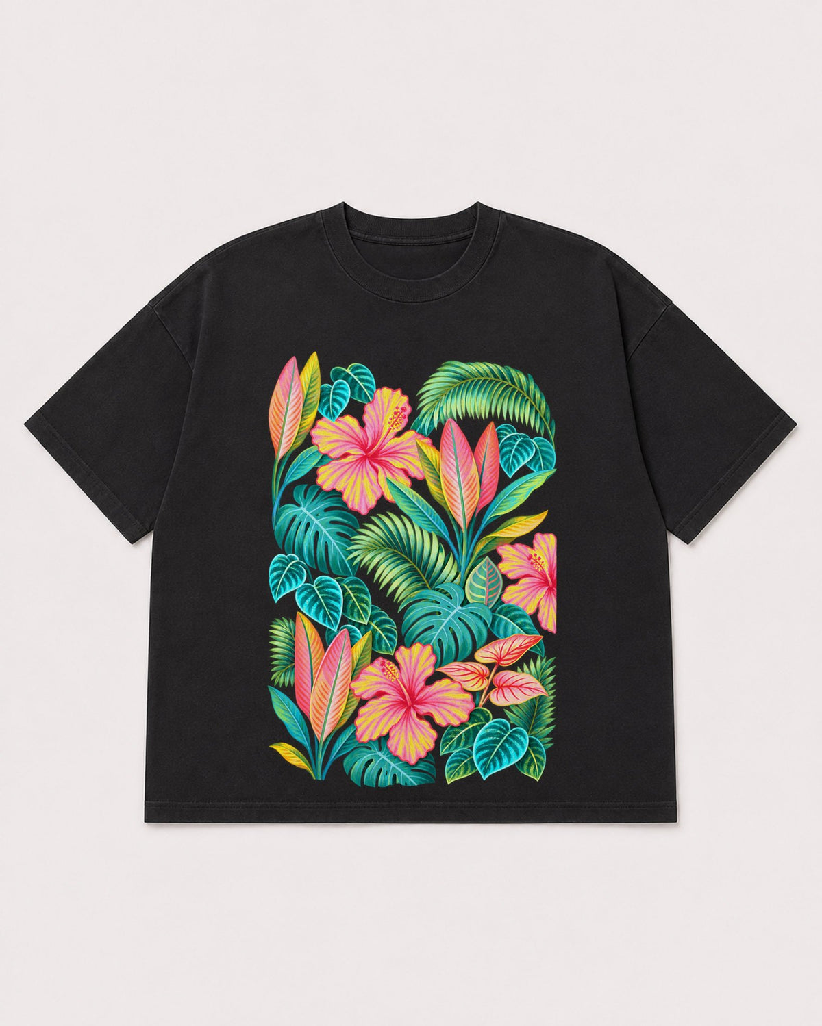 Mockup Boxy Heavyweight Tee Black product