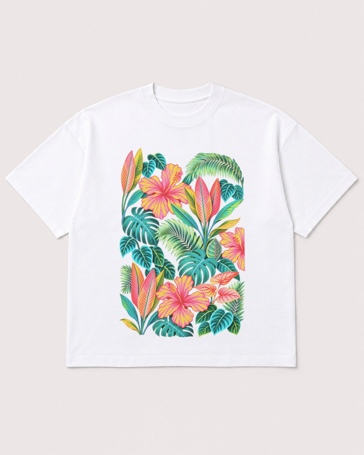 Mockup Boxy Heavyweight Tee White product