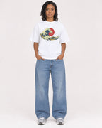 Mockup Boxy Heavyweight Tee White female full-body 15