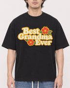 Mockup Boxy Heavyweight Tee Black male close-up 03