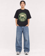 Mockup Boxy Heavyweight Tee Black female full-body 12