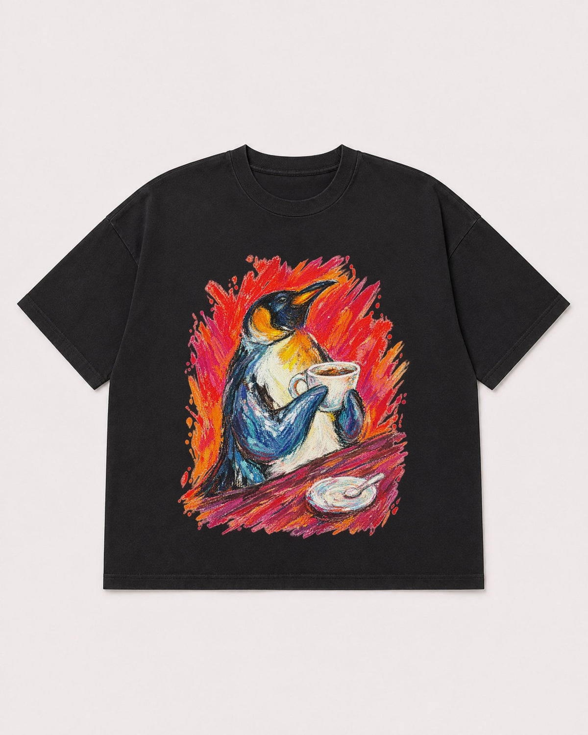 Mockup Boxy Heavyweight Tee Black product