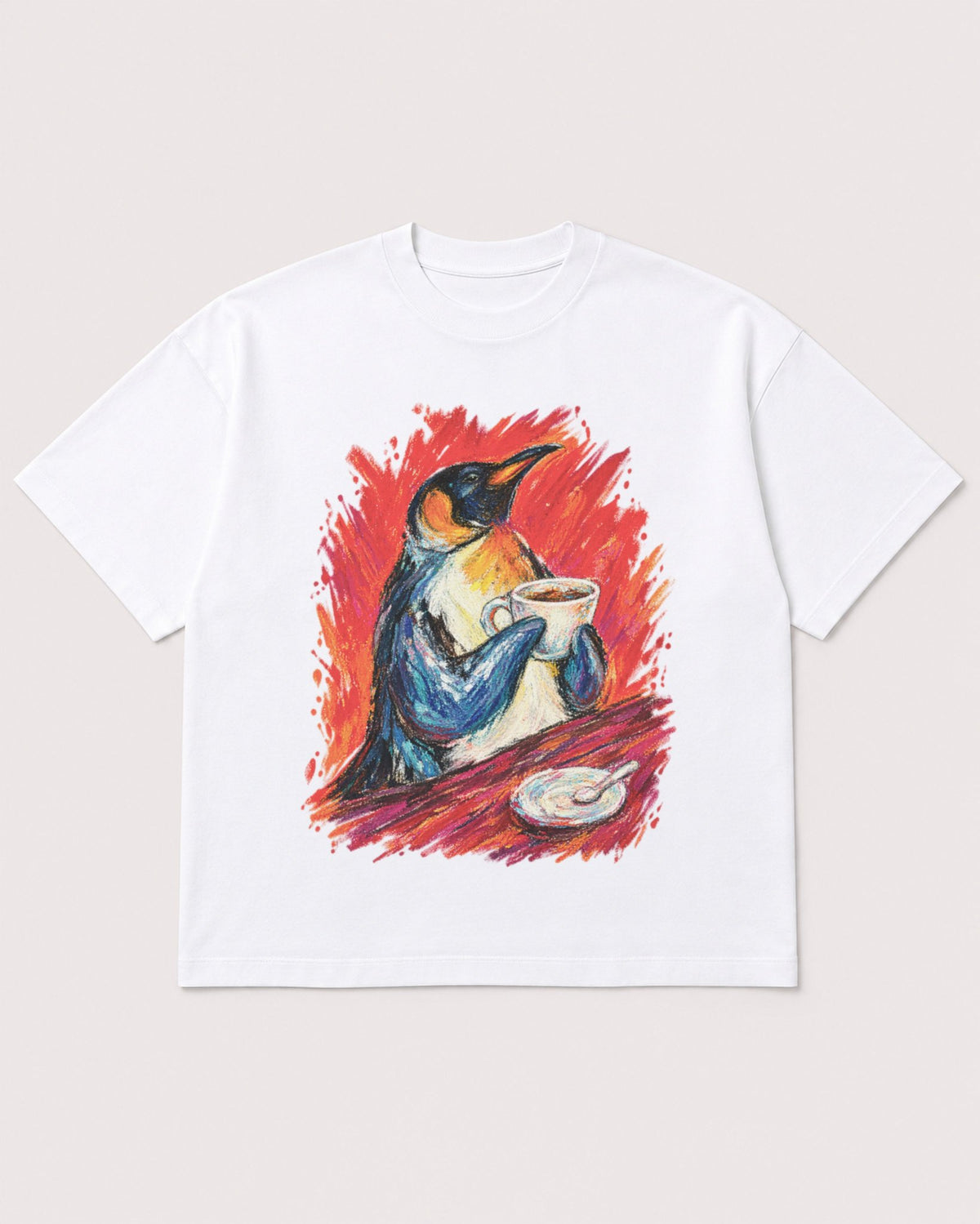 Mockup Boxy Heavyweight Tee White product