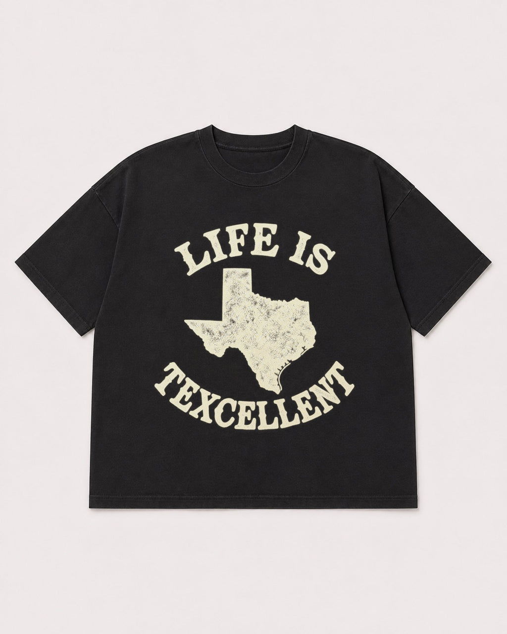 Mockup Boxy Heavyweight Tee Black product