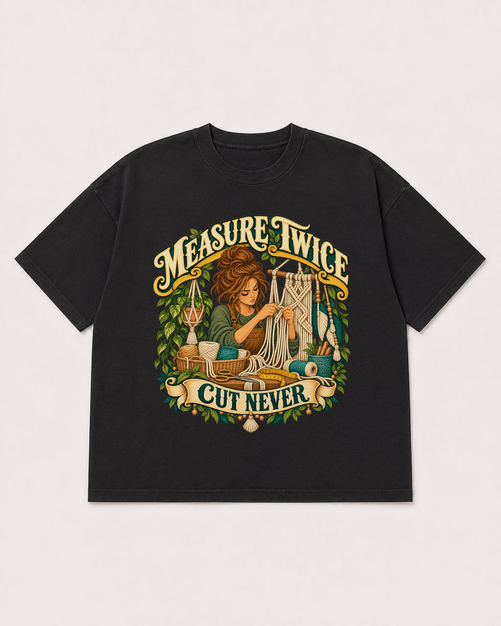 Mockup Boxy Heavyweight Tee Black product