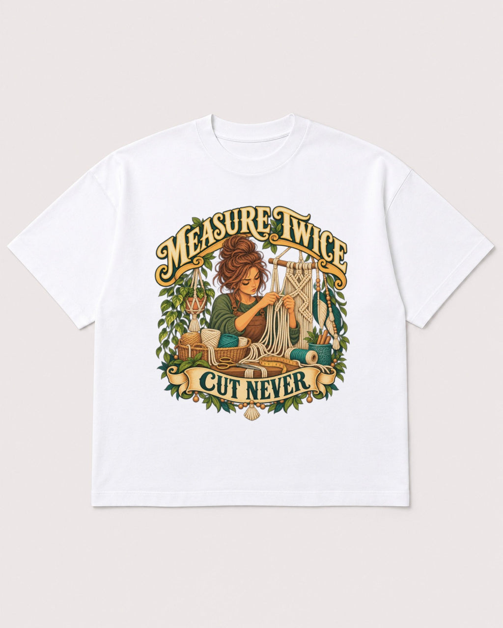 Mockup Boxy Heavyweight Tee White product