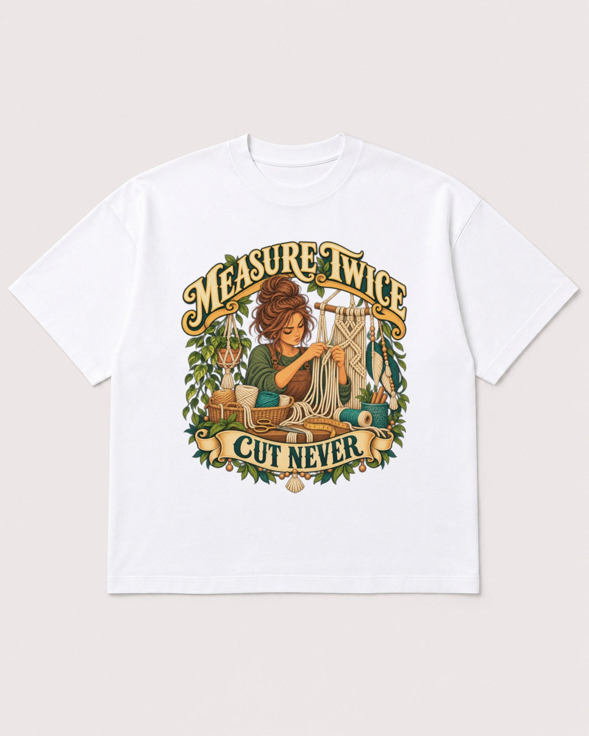 Mockup Boxy Heavyweight Tee White product