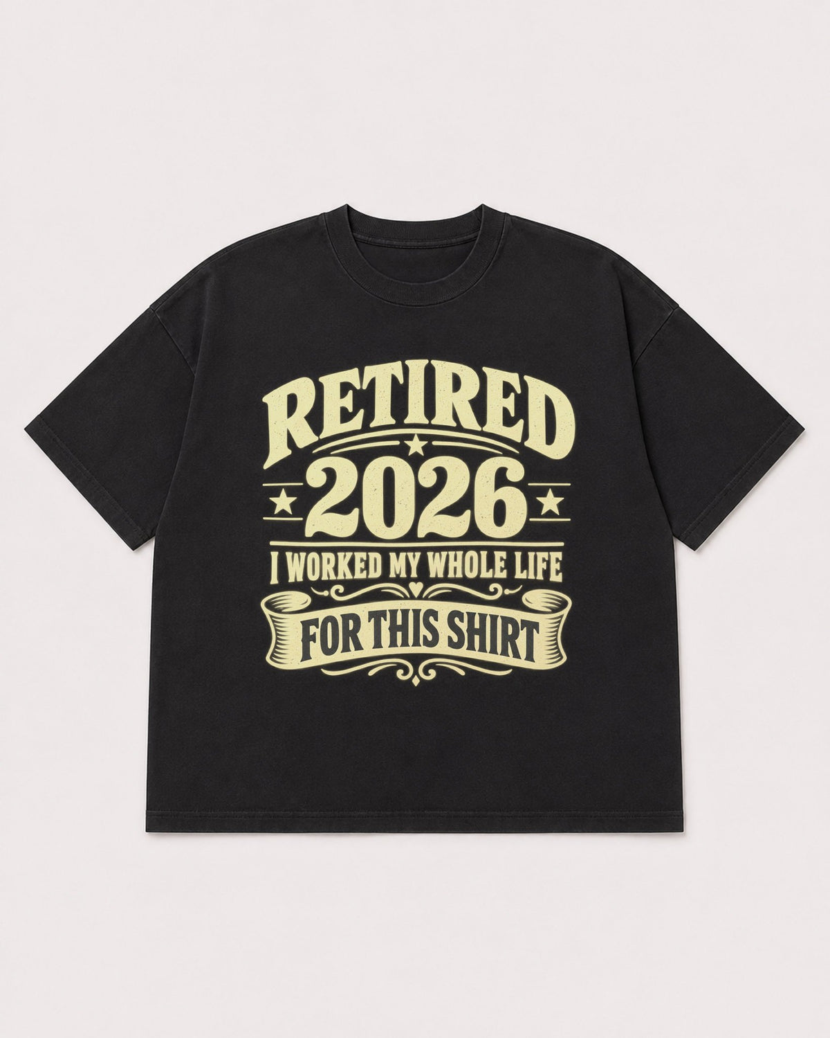 Mockup Boxy Heavyweight Tee Black product