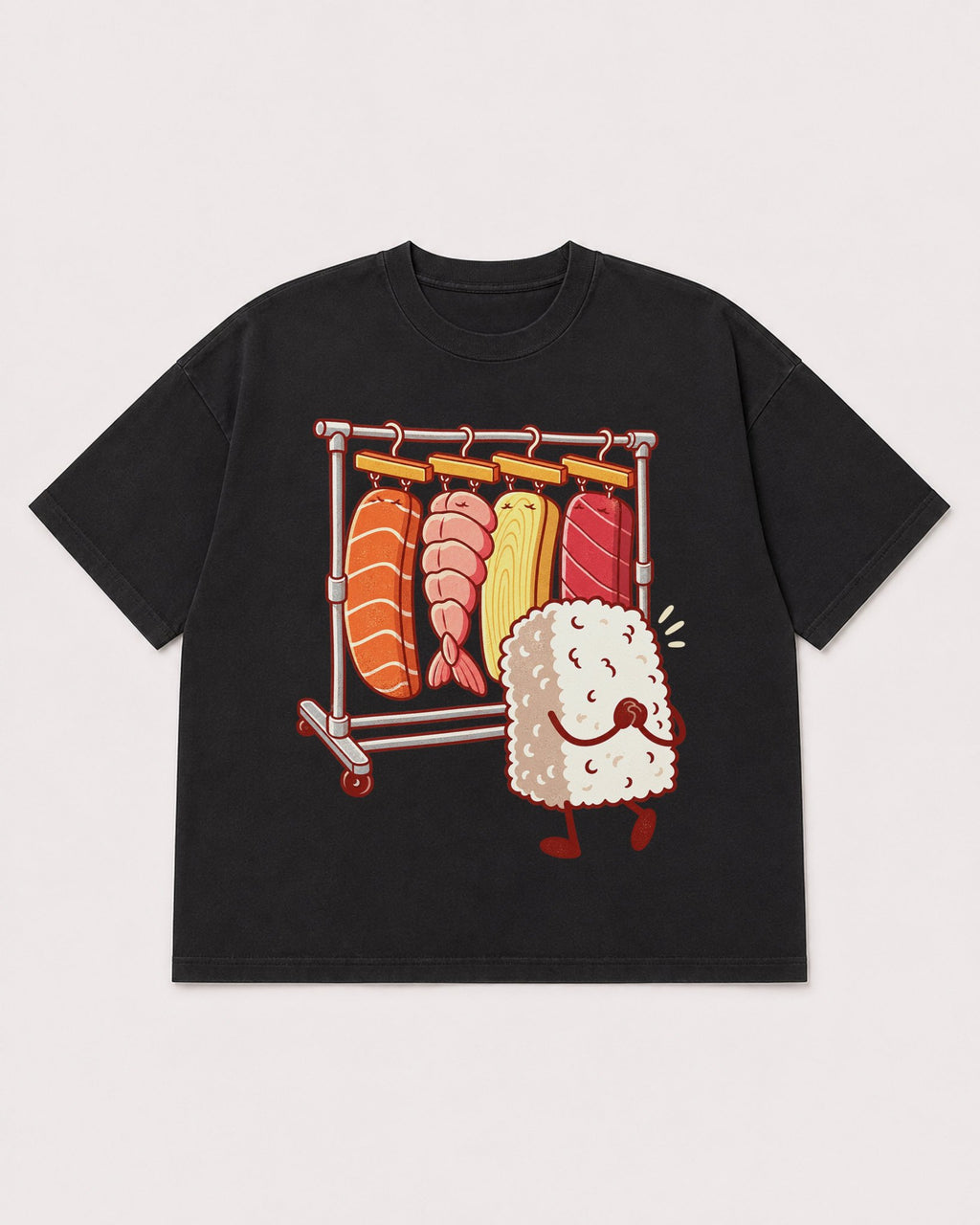 Mockup Boxy Heavyweight Tee Black product