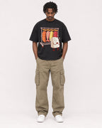 Mockup Boxy Heavyweight Tee Black male full-body 04
