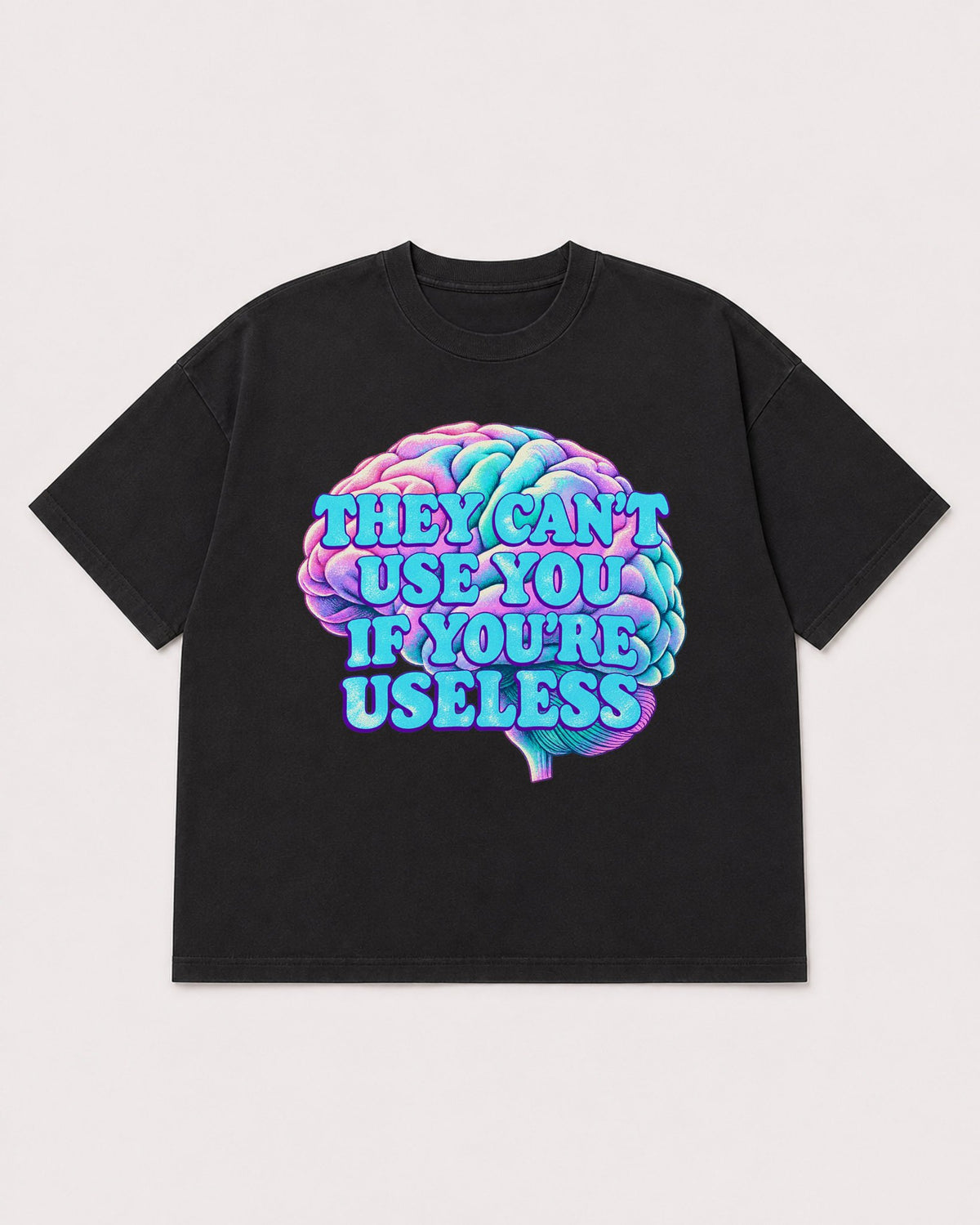 Mockup Boxy Heavyweight Tee Black product