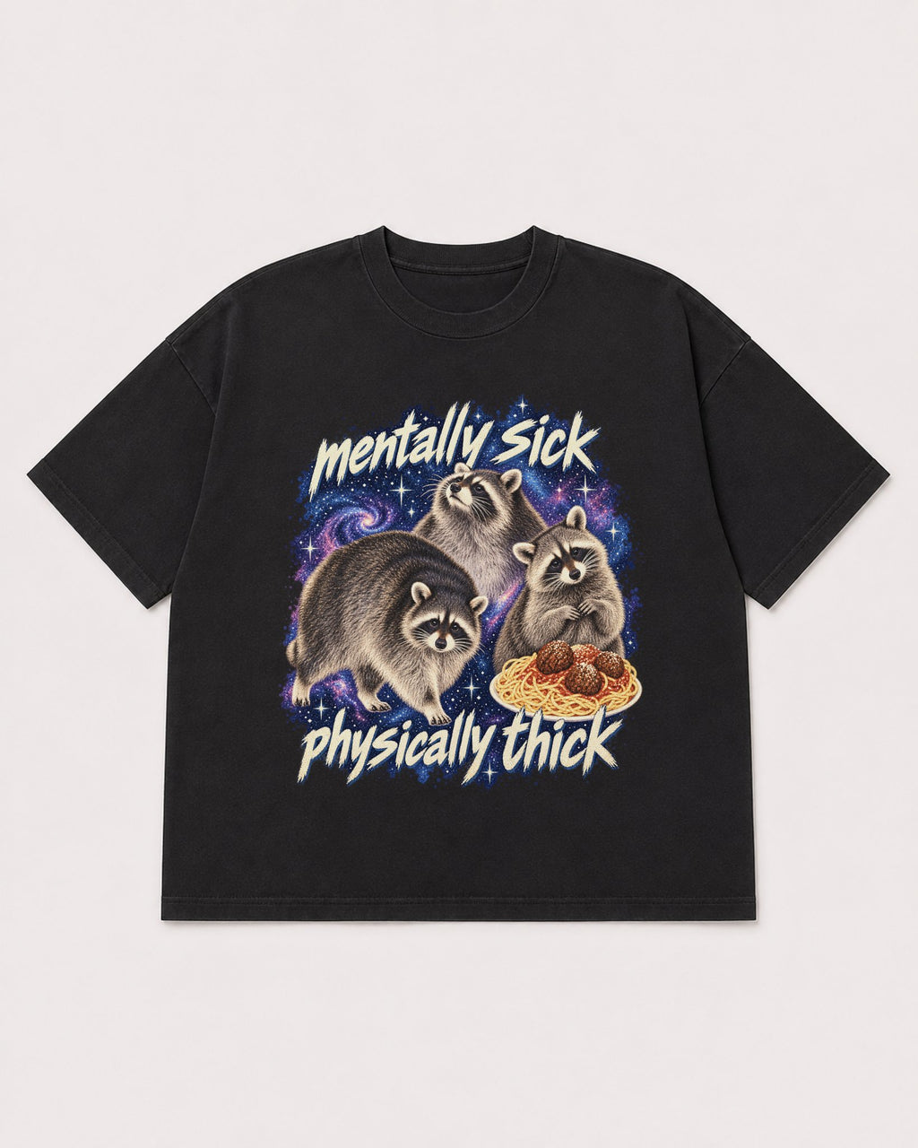 Mockup Boxy Heavyweight Tee Black product