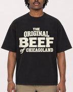 Mockup Boxy Heavyweight Tee Black male close-up 04