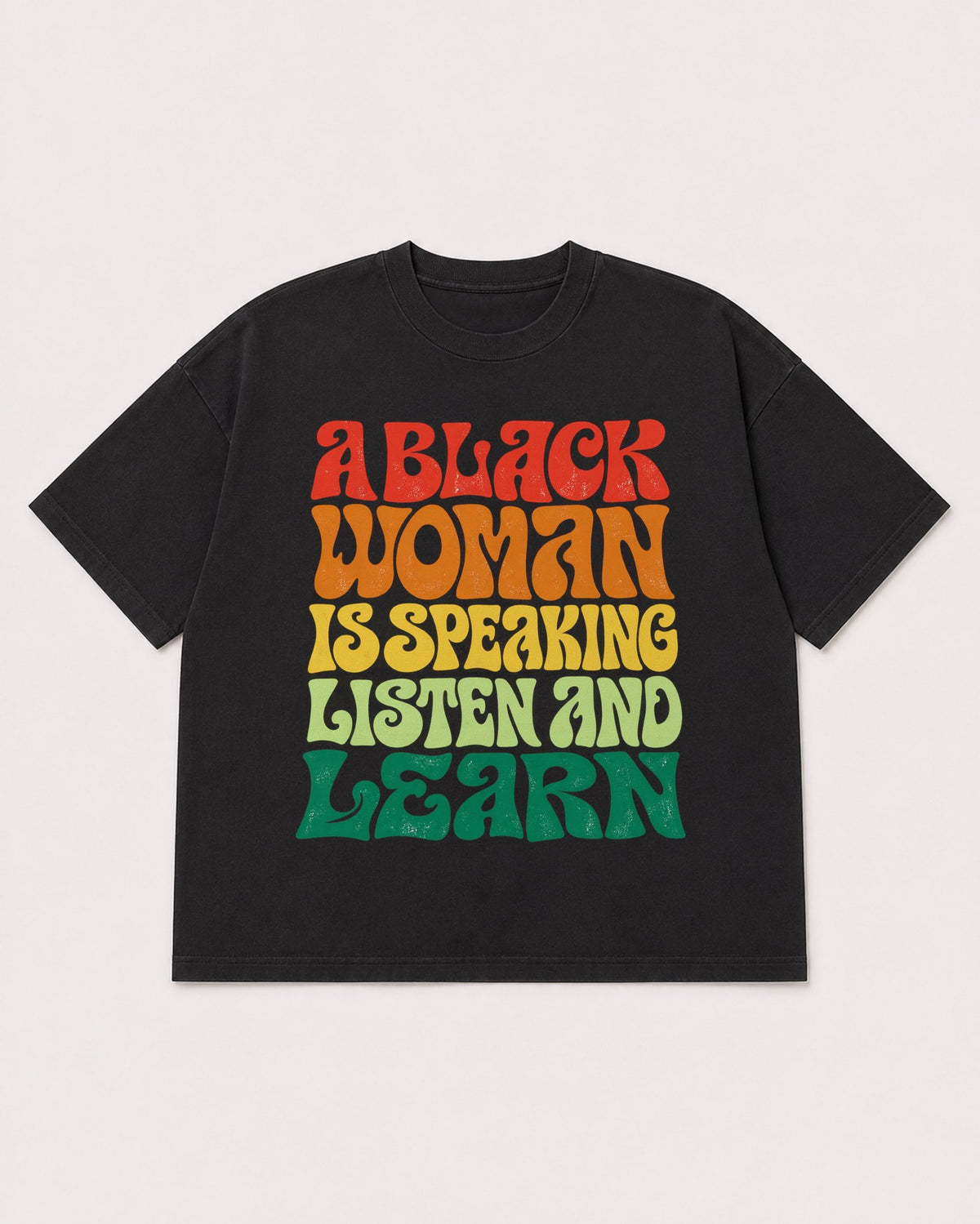 Mockup Boxy Heavyweight Tee Black product