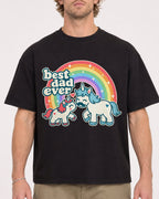 Mockup Boxy Heavyweight Tee Black male close-up 28