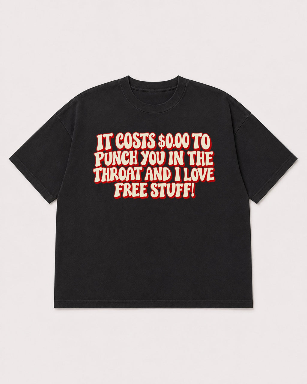 Mockup Boxy Heavyweight Tee Black product