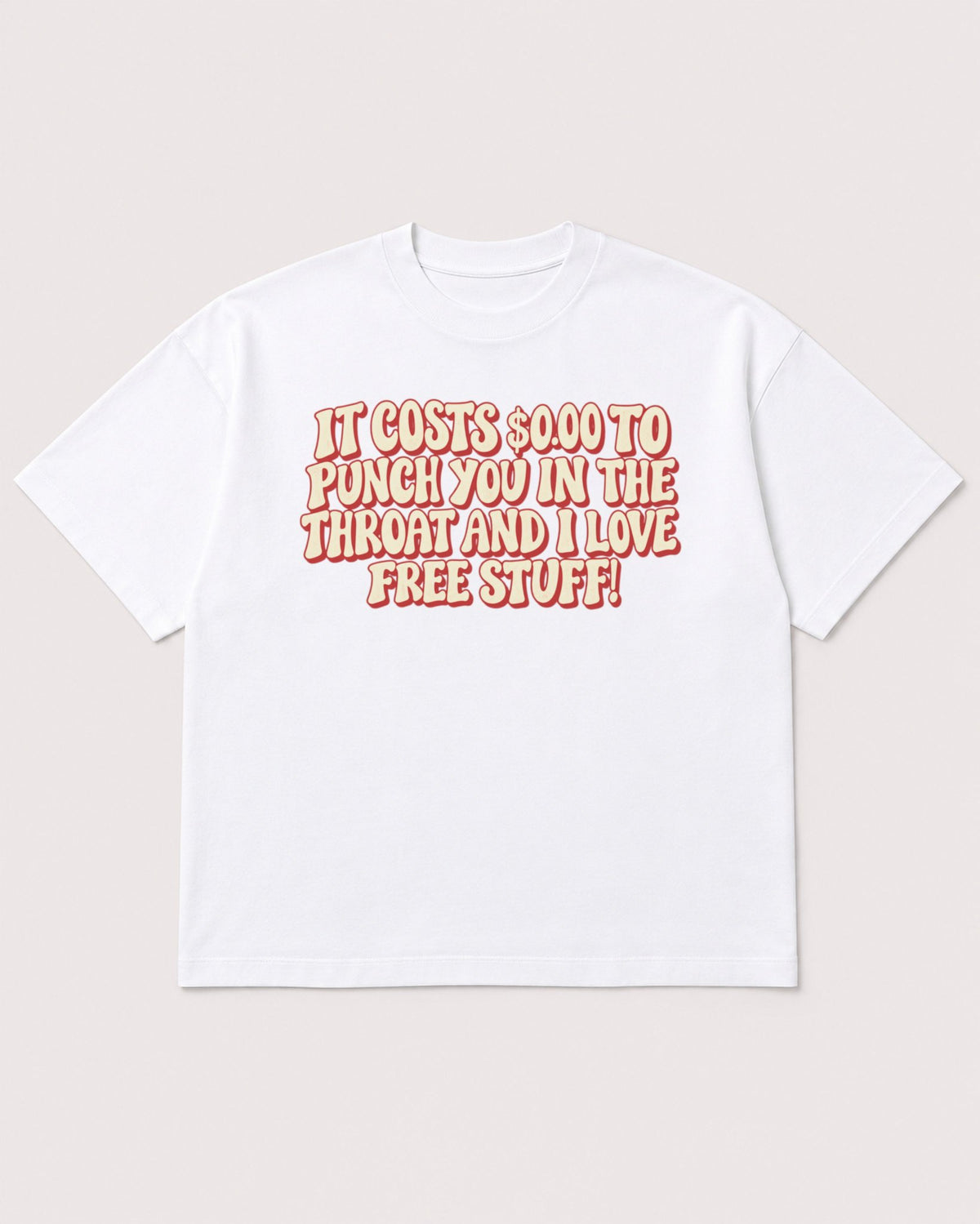 Mockup Boxy Heavyweight Tee White product