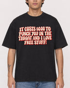 Mockup Boxy Heavyweight Tee Black male close-up 06