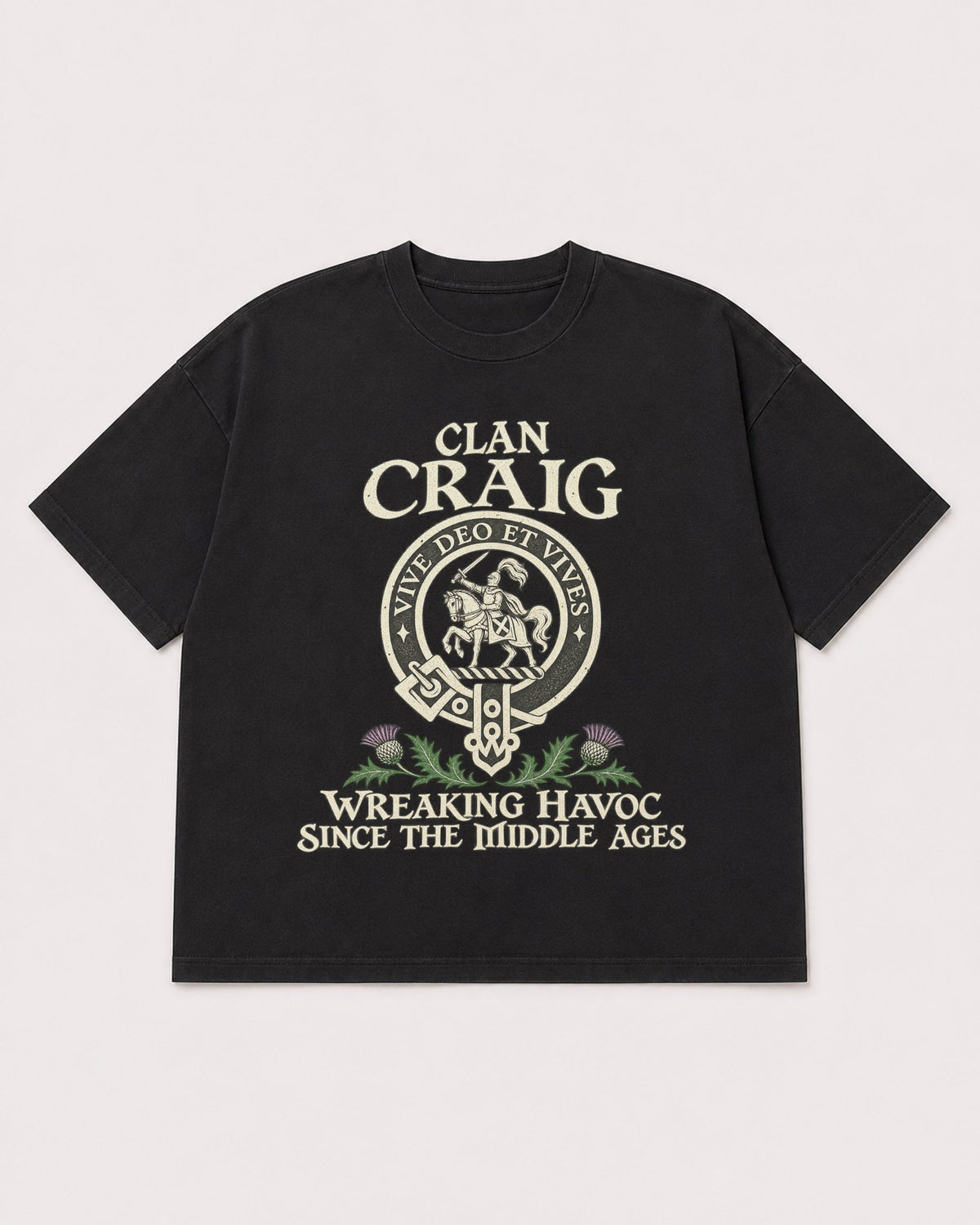 Mockup Boxy Heavyweight Tee Black product