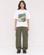 Mockup Boxy Heavyweight Tee White female full-body 02