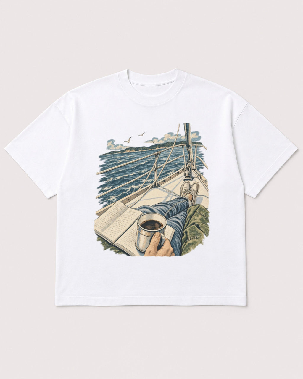 Mockup Boxy Heavyweight Tee White product