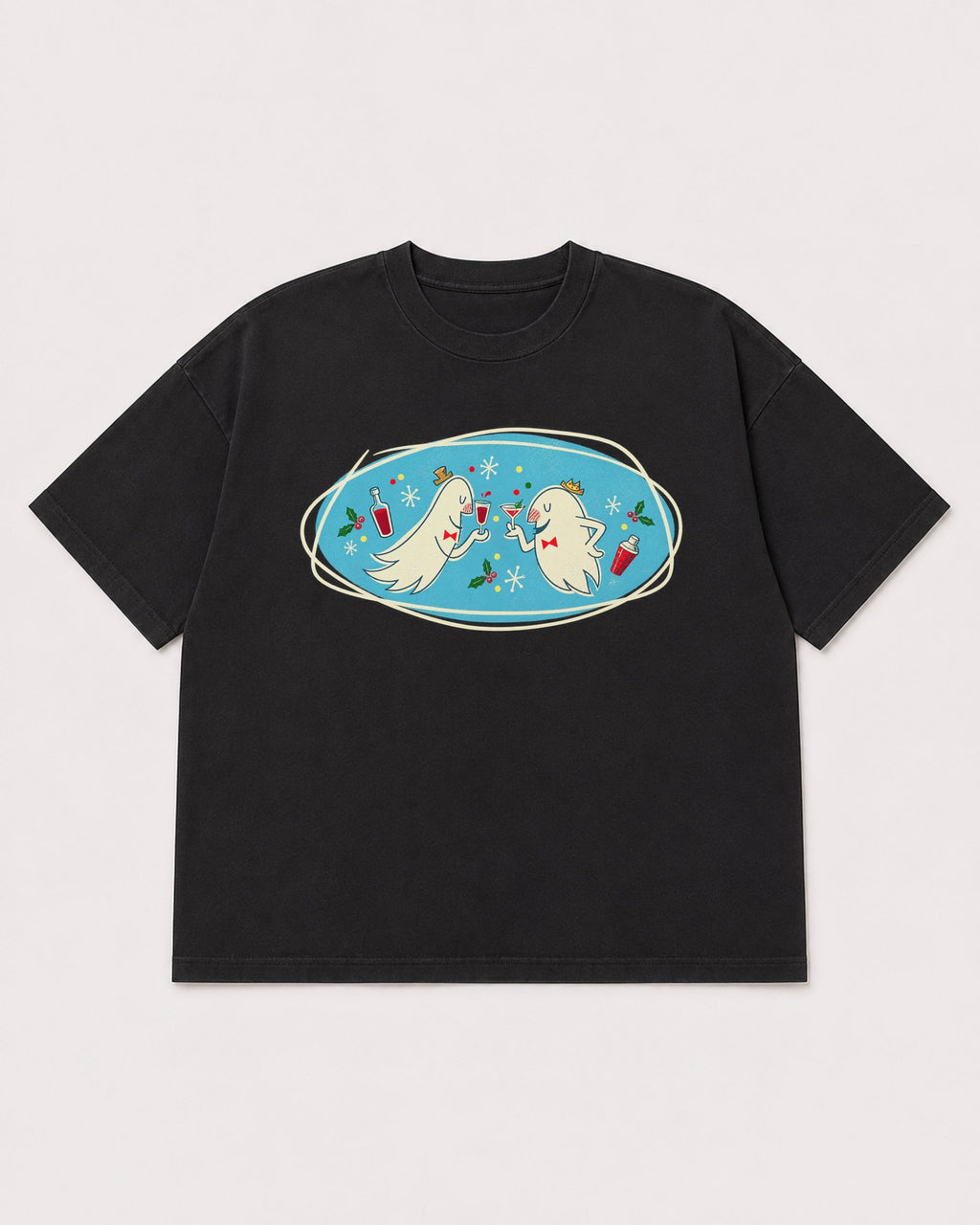 Mockup Boxy Heavyweight Tee Black product