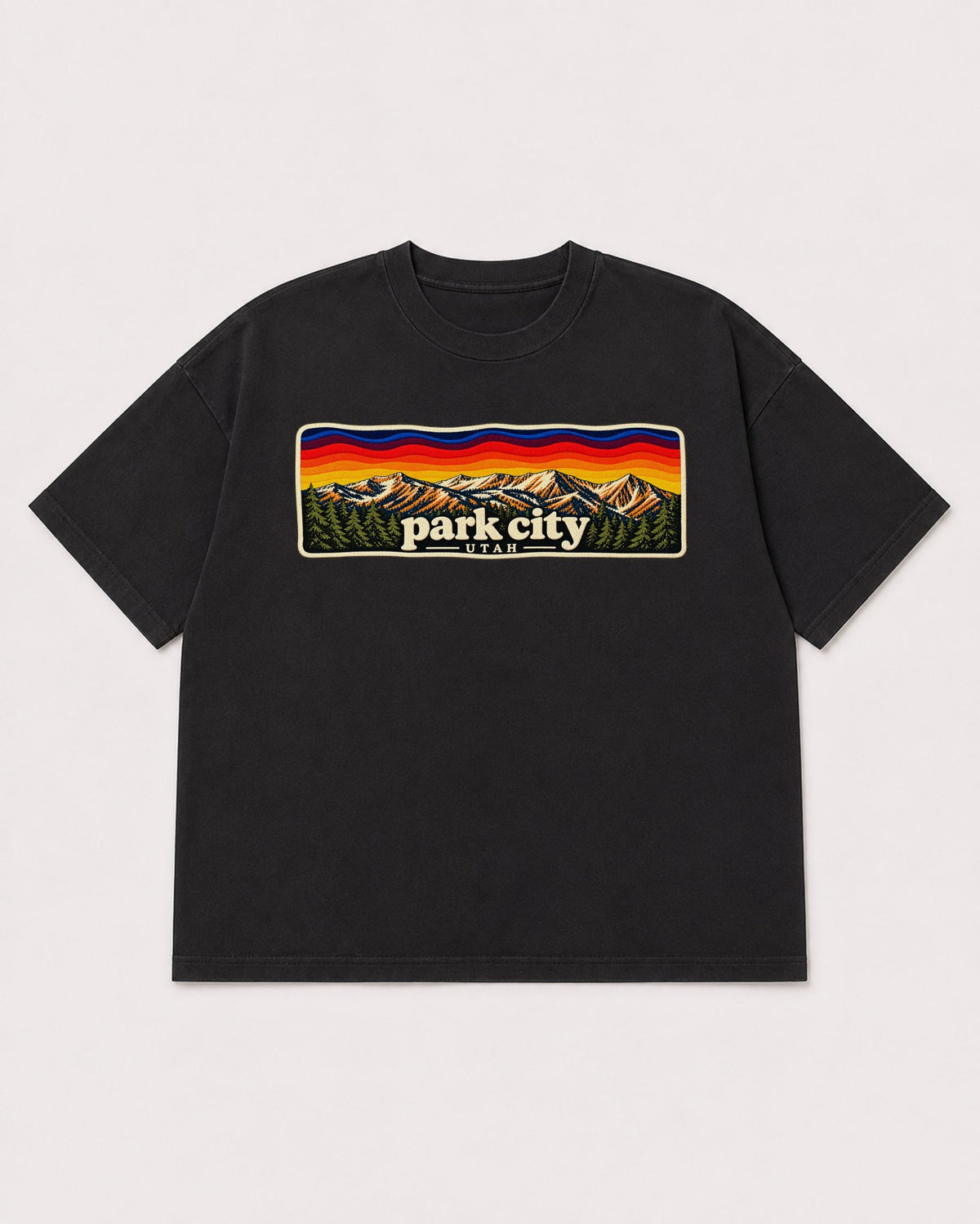 Mockup Boxy Heavyweight Tee Black product