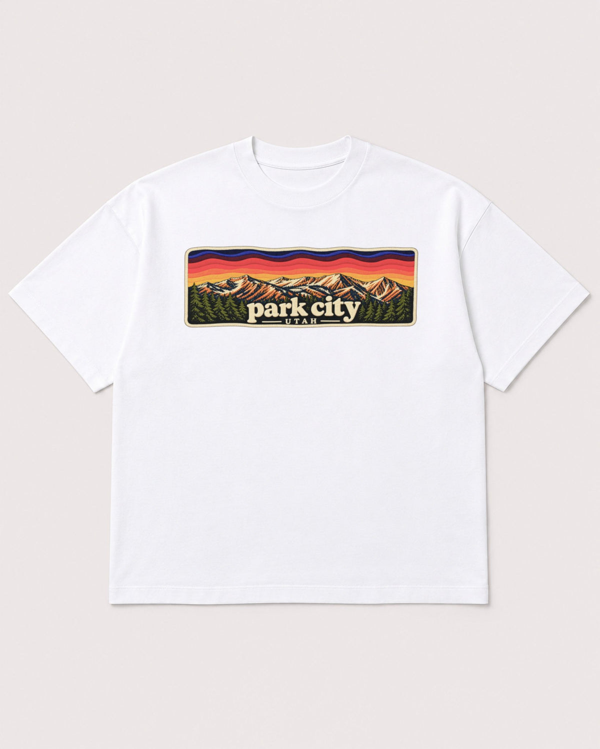 Mockup Boxy Heavyweight Tee White product