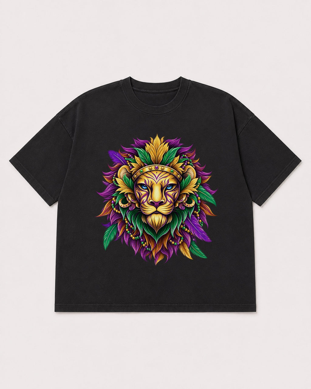 Mockup Boxy Heavyweight Tee Black product