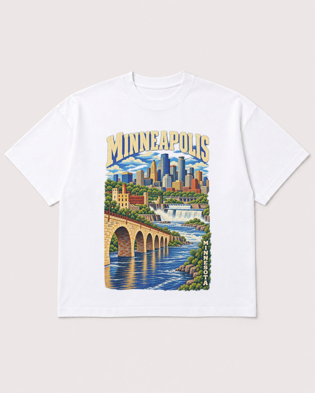 Mockup Boxy Heavyweight Tee White product