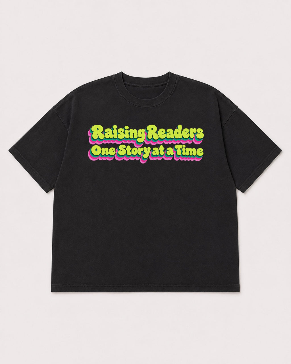 Mockup Boxy Heavyweight Tee Black product