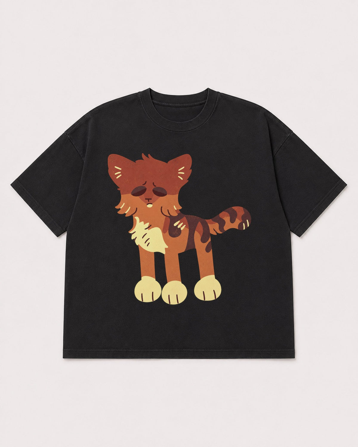 Mockup Boxy Heavyweight Tee Black product