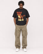 Mockup Boxy Heavyweight Tee Black male full-body 04