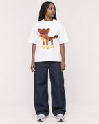 Mockup Boxy Heavyweight Tee White female full-body 04