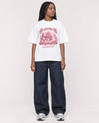 Mockup Boxy Heavyweight Tee White female full-body 04