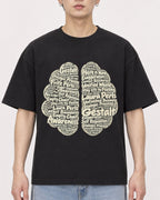 Mockup Boxy Heavyweight Tee Black male close-up 01