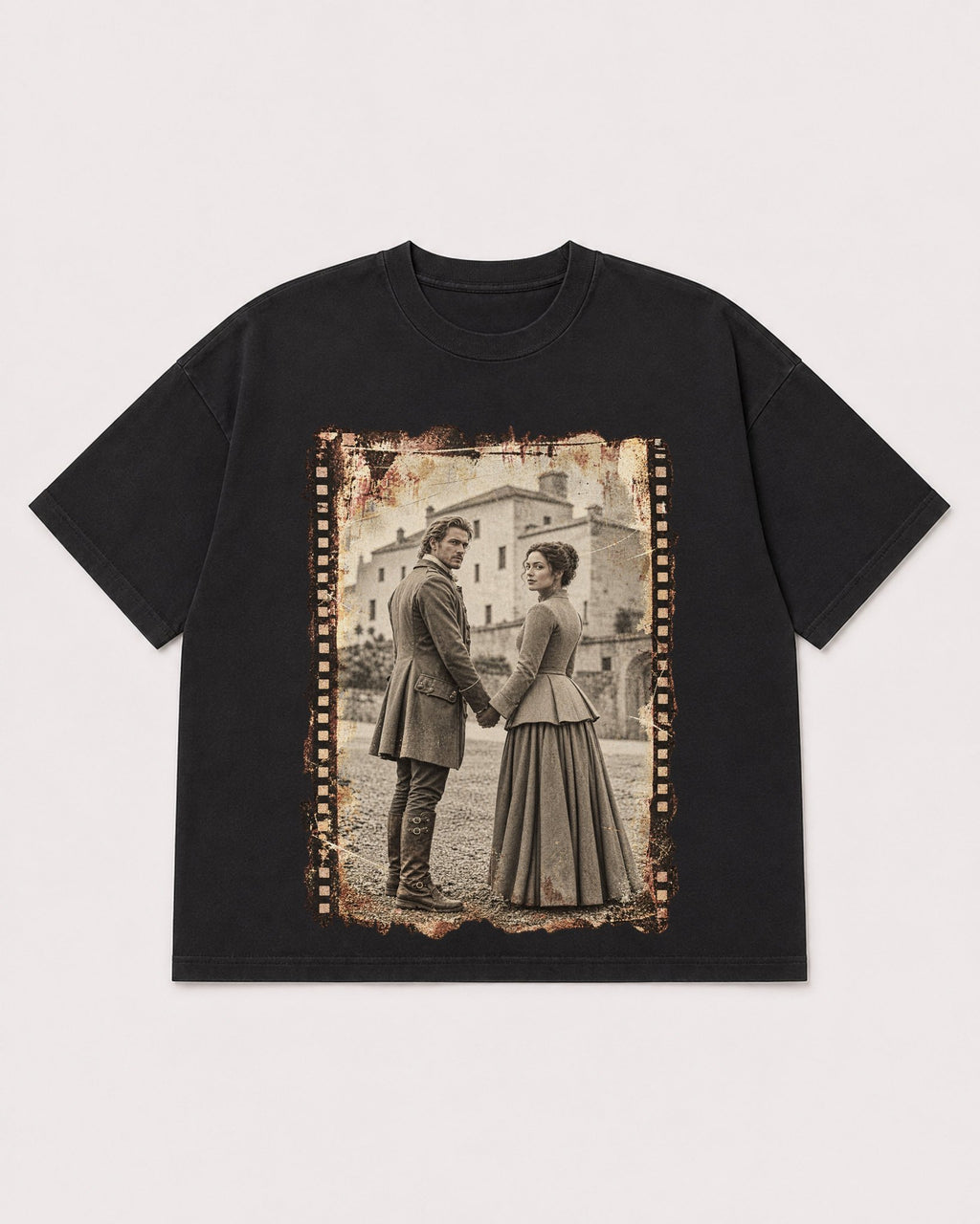 Mockup Boxy Heavyweight Tee Black product