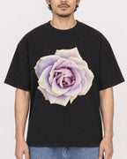 Mockup Boxy Heavyweight Tee Black male close-up 02
