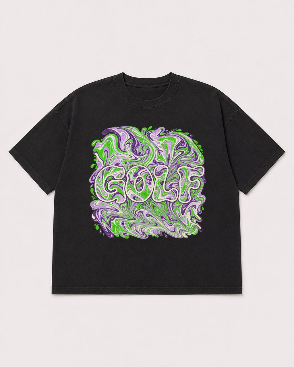 Mockup Boxy Heavyweight Tee Black product