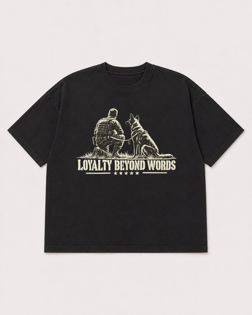 Mockup Boxy Heavyweight Tee Black product