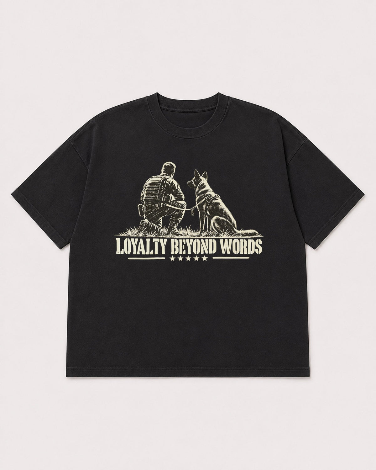 Mockup Boxy Heavyweight Tee Black product