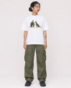 Mockup Boxy Heavyweight Tee White female full-body 12