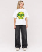 Mockup Boxy Heavyweight Tee White female full-body 08