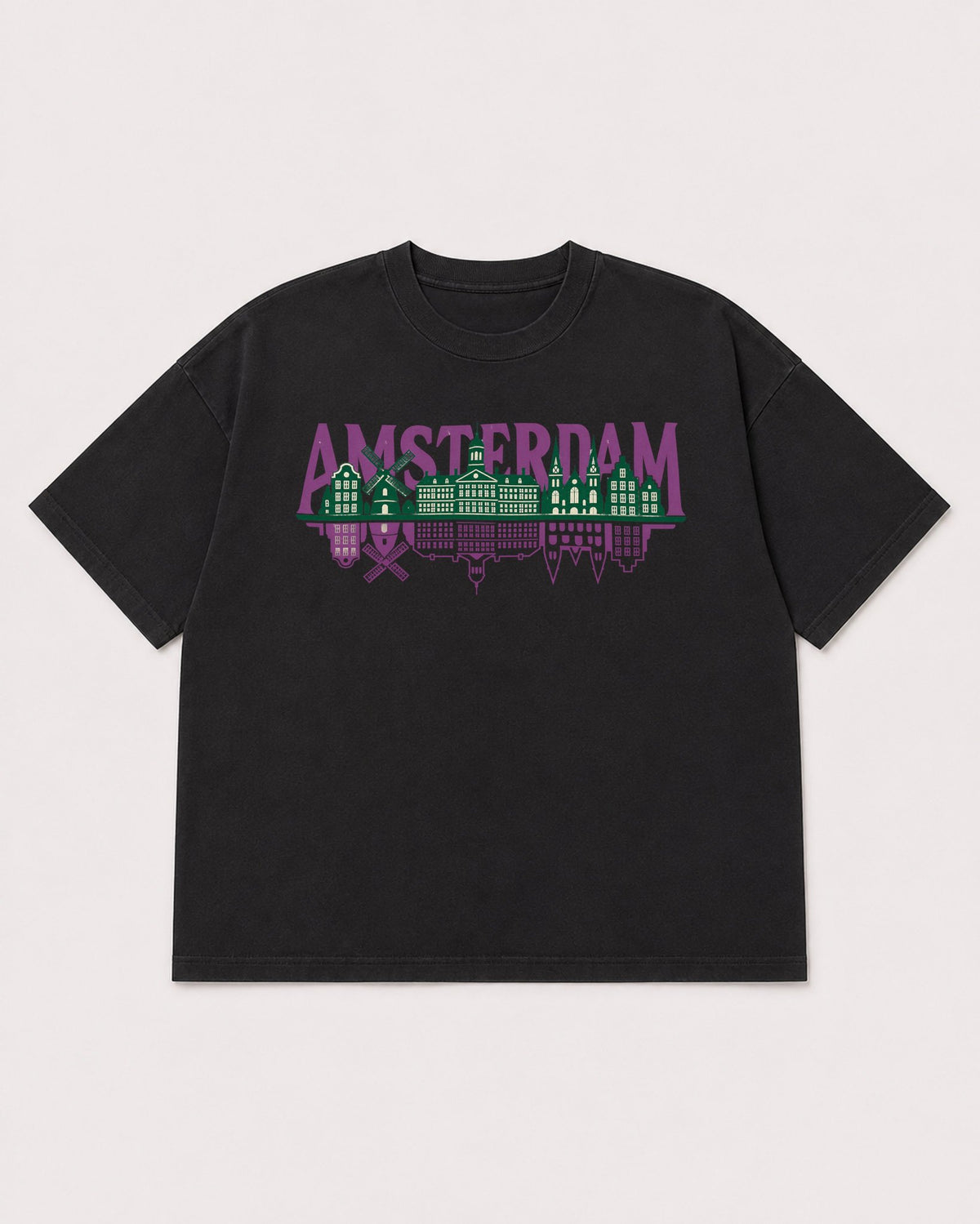 Mockup Boxy Heavyweight Tee Black product