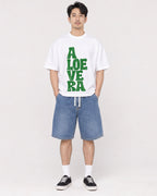 Mockup Boxy Heavyweight Tee White male full-body 13