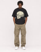 Mockup Boxy Heavyweight Tee Black male full-body 04