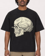 Mockup Boxy Heavyweight Tee Black male close-up 04