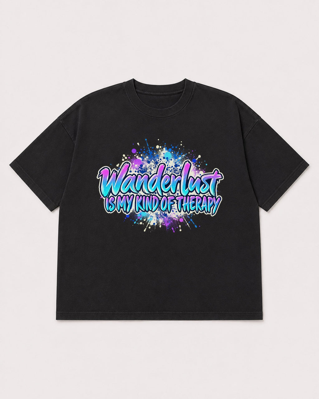 Mockup Boxy Heavyweight Tee Black product